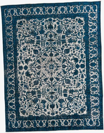 9' 9 x 12' 9 Hand Knotted Ultra Vintage Persian Wool Rug