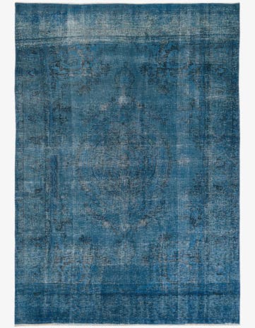 6' 8 x 9' 6 Hand Knotted Ultra Vintage Persian Wool Rug