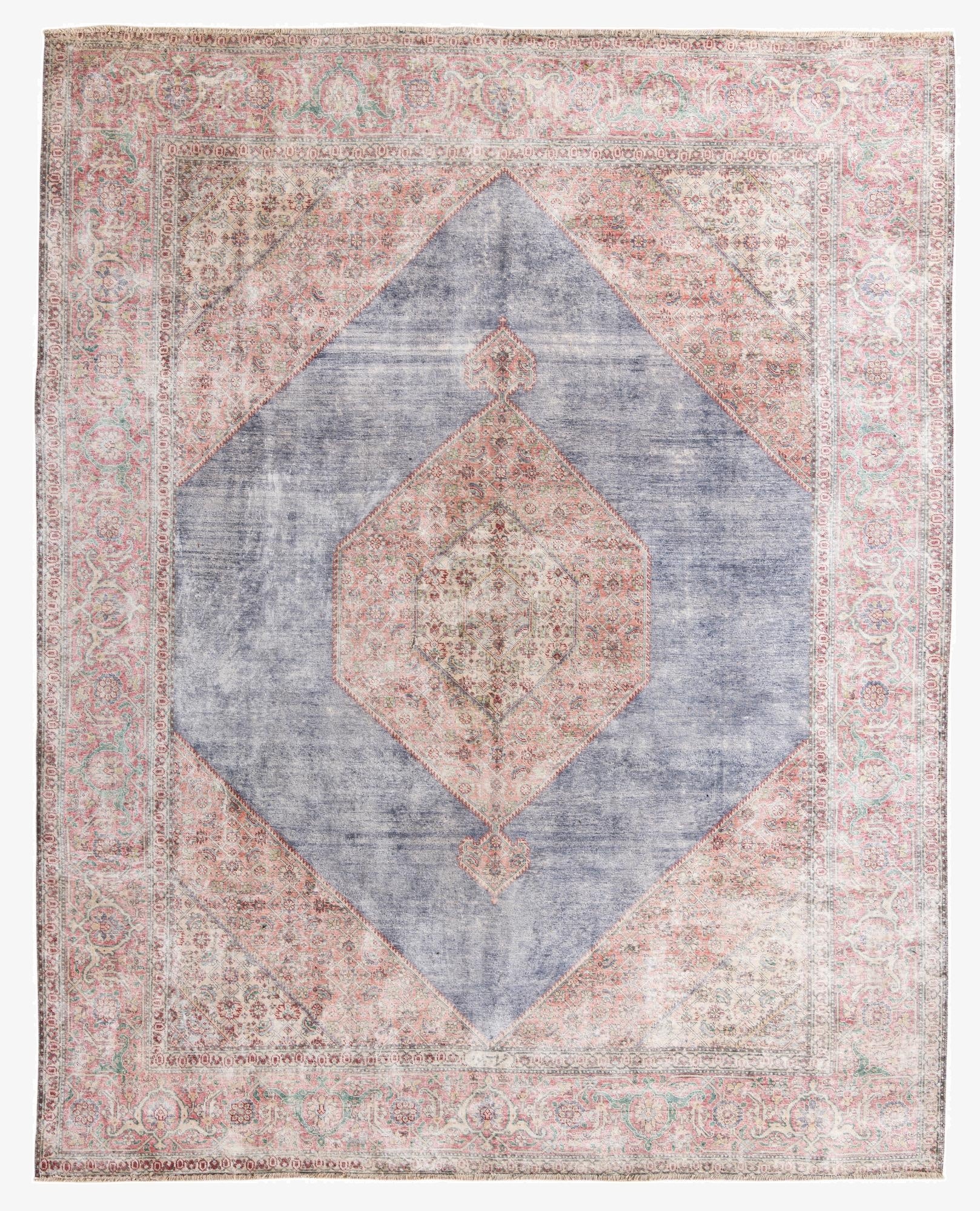 9' 10 x 12' 2  Hand Knotted Ultra Vintage Persian Wool Rug