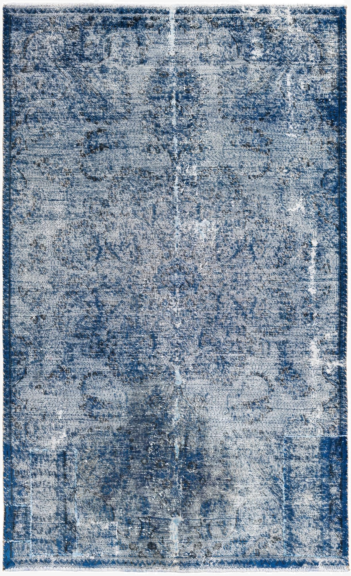 Primary image 4' 4 x 7' 2  Hand Knotted Ultra Vintage Persian Wool Rug