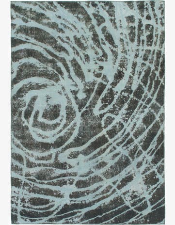 5' 10 x 8' 7 Hand Knotted Ultra Vintage Persian Wool Rug