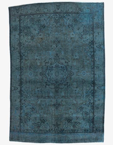 6' 4 x 9' 5 Hand Knotted Ultra Vintage Persian Wool Rug