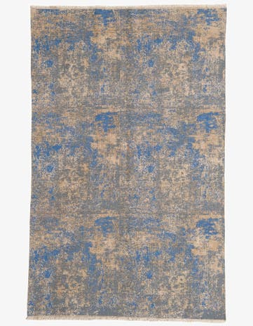 5' 7 x 8' 10 Hand Knotted Ultra Vintage Persian Wool Rug