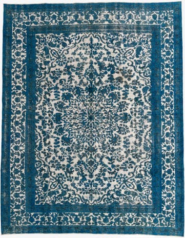 9' 9 x 12' 3 Hand Knotted Ultra Vintage Persian Wool Rug