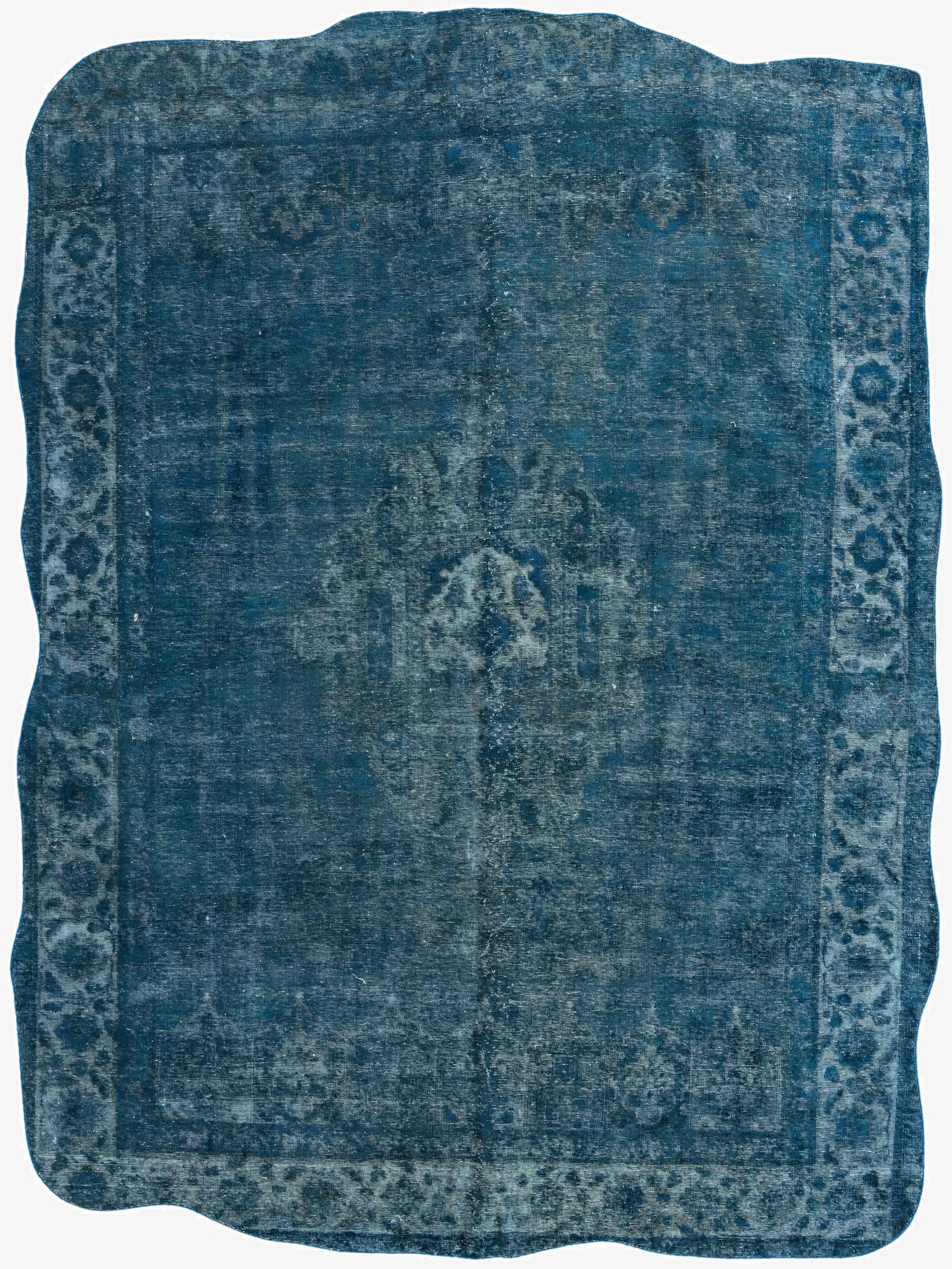 9' x 12' 5  Hand Knotted Ultra Vintage Persian Wool Rug