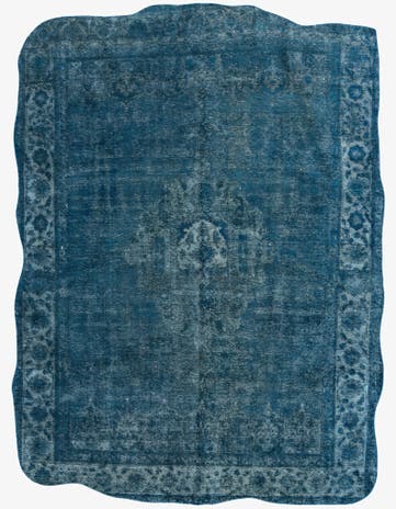 9' x 12' 5 Hand Knotted Ultra Vintage Persian Wool Rug