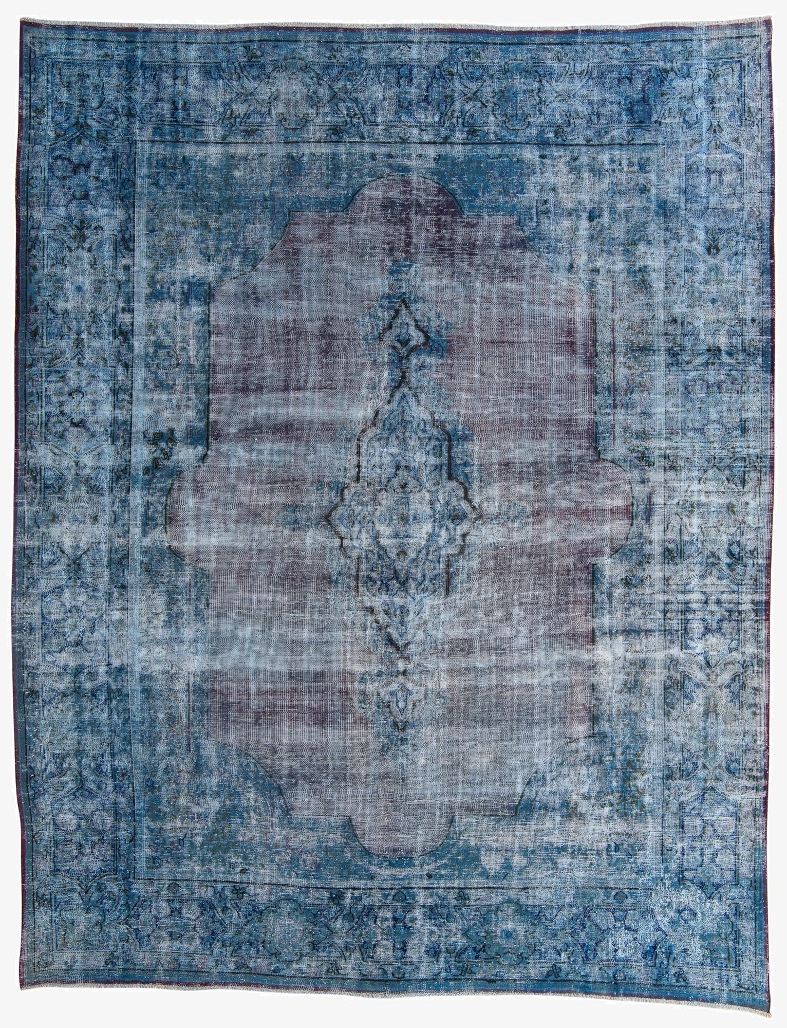 9' 8 x 12' 4  Hand Knotted Ultra Vintage Persian Wool Rug