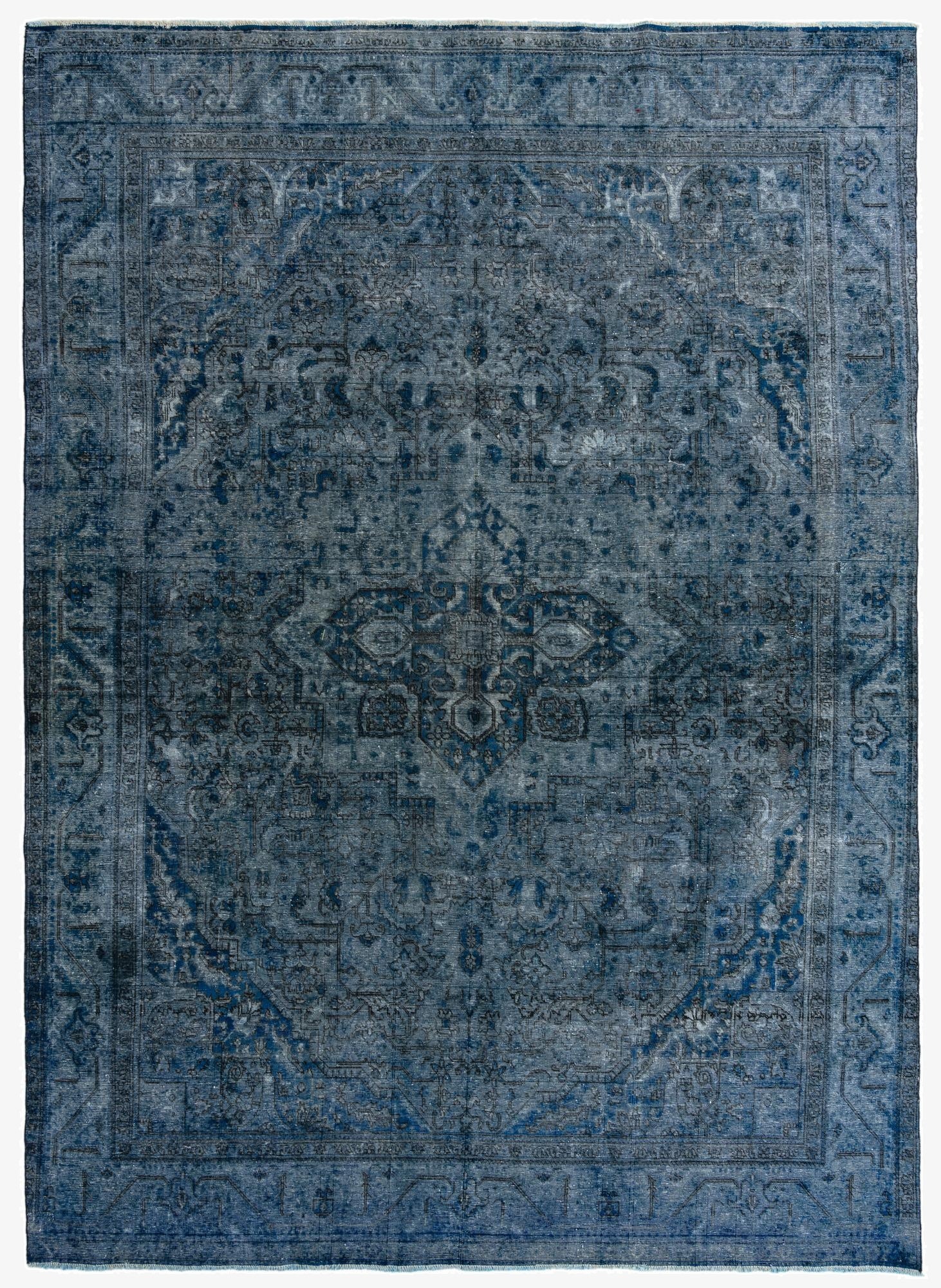 9' 3 x 12' 9  Hand Knotted Ultra Vintage Persian Wool Rug