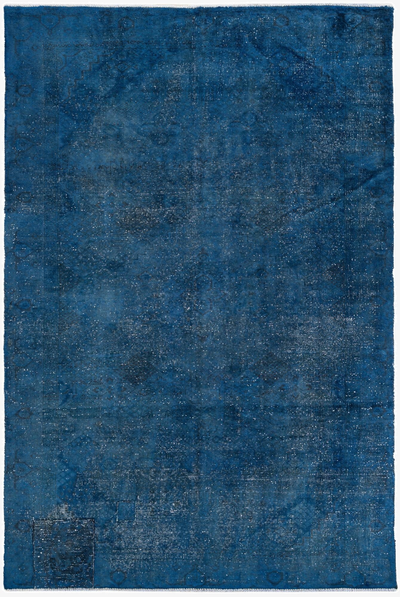 6' 3 x 9' 7  Hand Knotted Ultra Vintage Persian Wool Rug