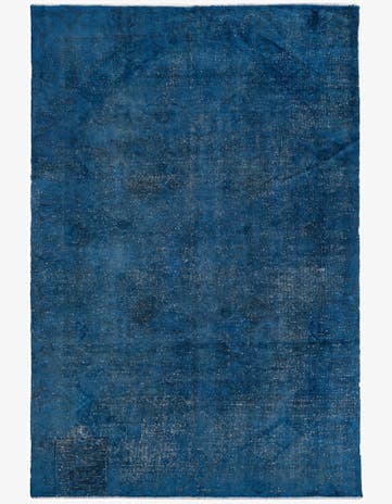 6' 3 x 9' 7 Hand Knotted Ultra Vintage Persian Wool Rug