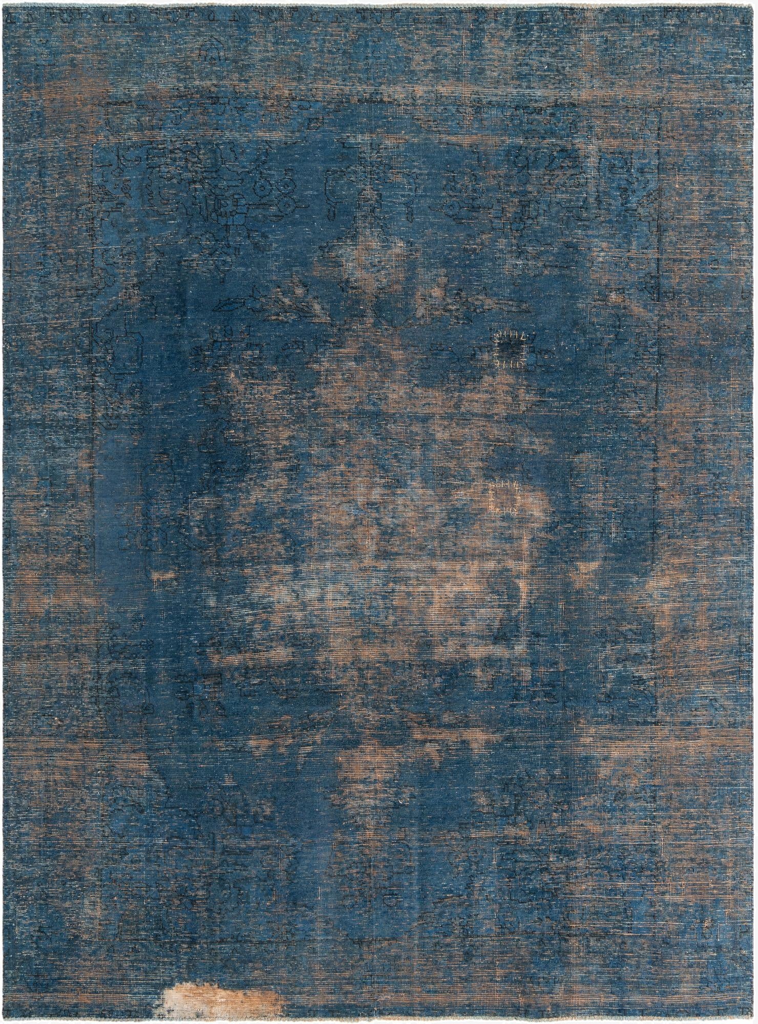 8' x 10' 10  Hand Knotted Ultra Vintage Persian Wool Rug