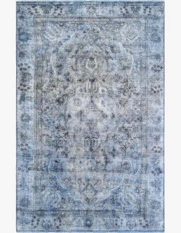 6' x 9' 8 Hand Knotted Ultra Vintage Persian Wool Rug