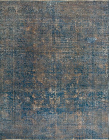 9' 5 x 12' 7 Hand Knotted Ultra Vintage Persian Wool Rug