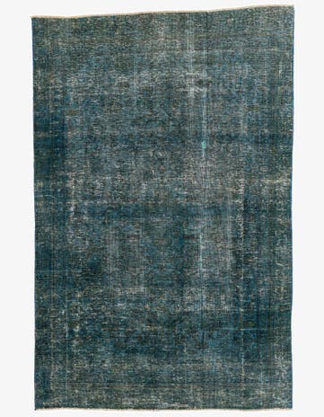 5' 9 x 9' Hand Knotted Ultra Vintage Persian Wool Rug