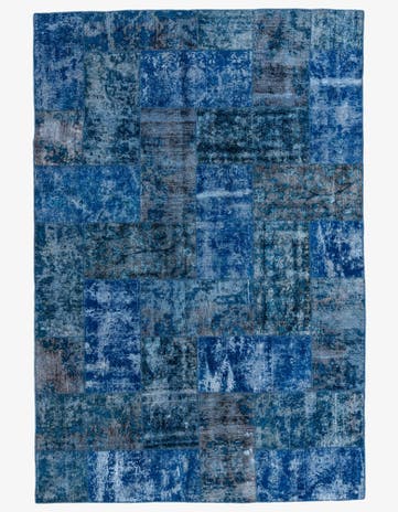 6' 8 x 10' Hand Knotted Ultra Vintage Persian Wool Rug