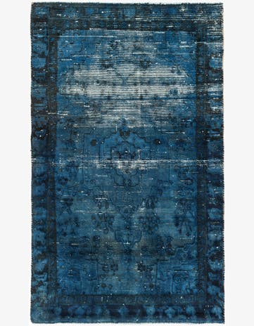 4' x 6' 5 Hand Knotted Ultra Vintage Persian Wool Rug