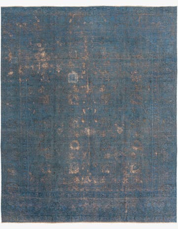 9' x 11' 1 Hand Knotted Ultra Vintage Persian Wool Rug