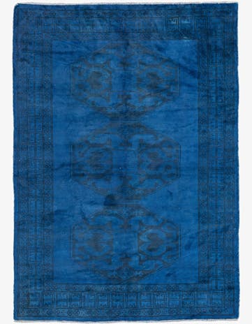 4' 1 x 5' 9 Hand Knotted Ultra Vintage Persian Wool Rug