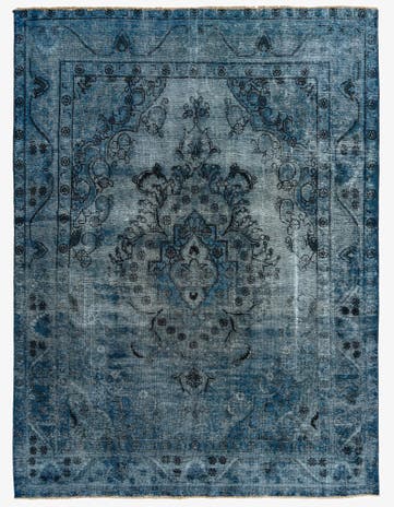 8' x 11' Hand Knotted Ultra Vintage Persian Wool Rug