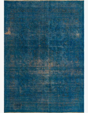 6' 6 x 9' 2 Hand Knotted Ultra Vintage Persian Wool Rug