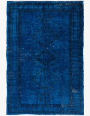 4' 3 x 6' 2 Hand Knotted Ultra Vintage Persian Wool Rug