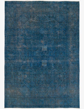 6' 8 x 9' 4 Hand Knotted Ultra Vintage Persian Wool Rug