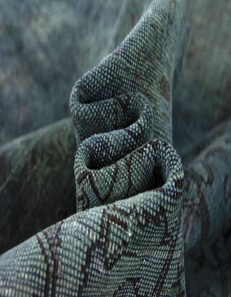 Detail image of 6' 6 x 9' 1 Hand Knotted Vintage Royal Persian Wool Rug