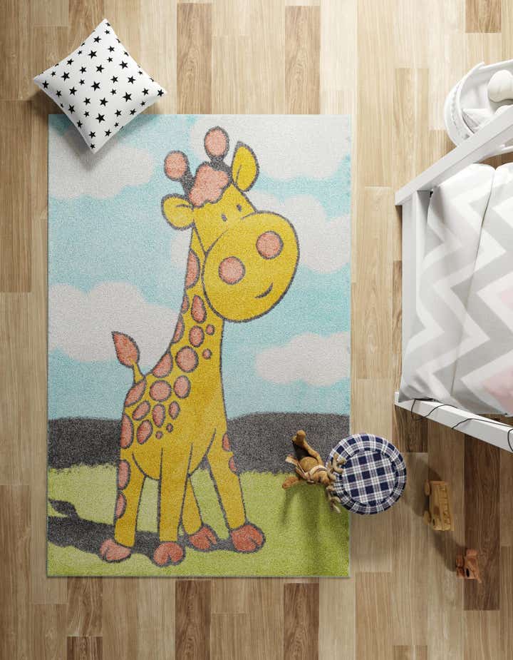 7' 10 x 10' Giraffe Whimsy Kids Rug