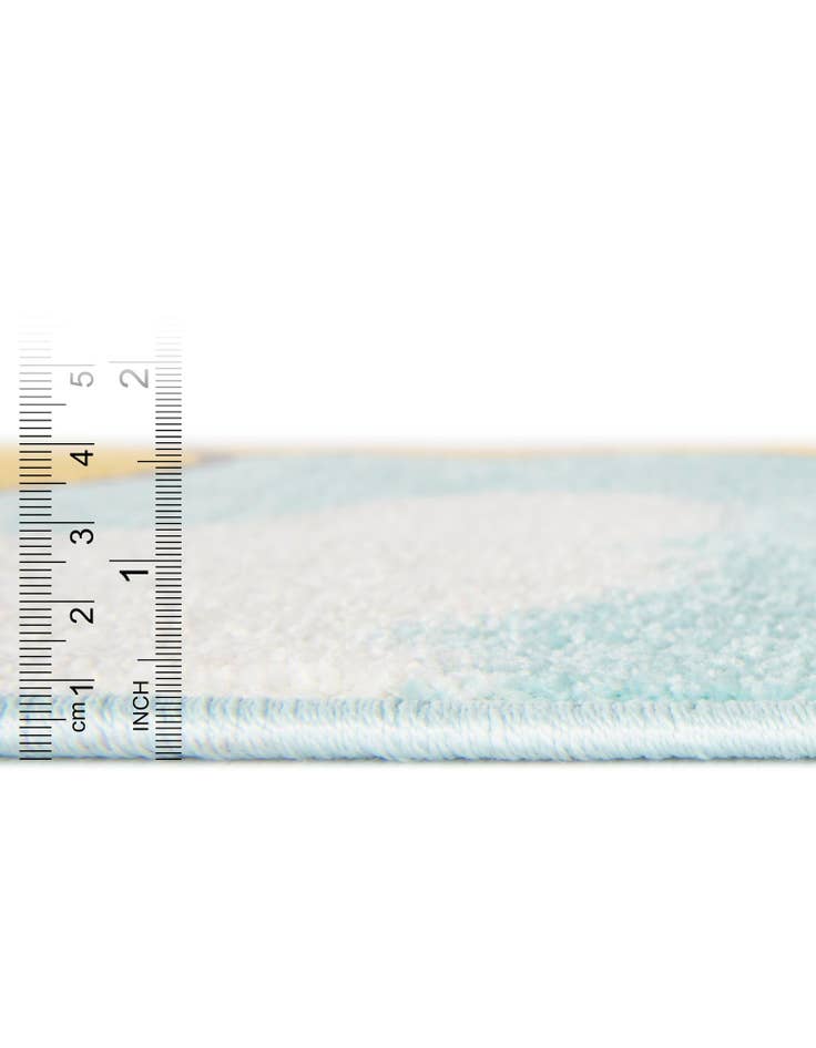 Detail image of 4' 1 x 6' 1 Giraffe Whimsy Kids Rug