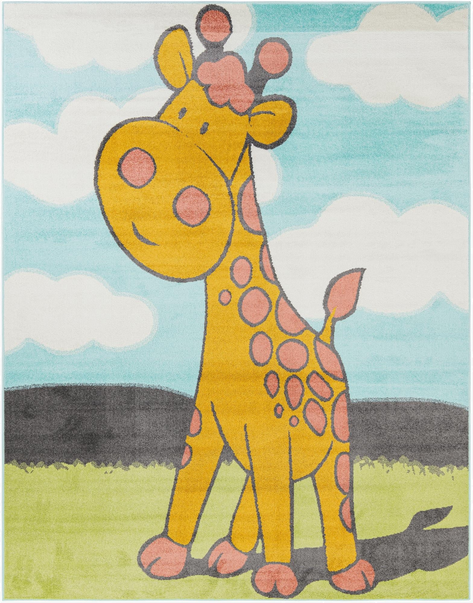 7' 10 x 10' Giraffe Whimsy Kids Rug