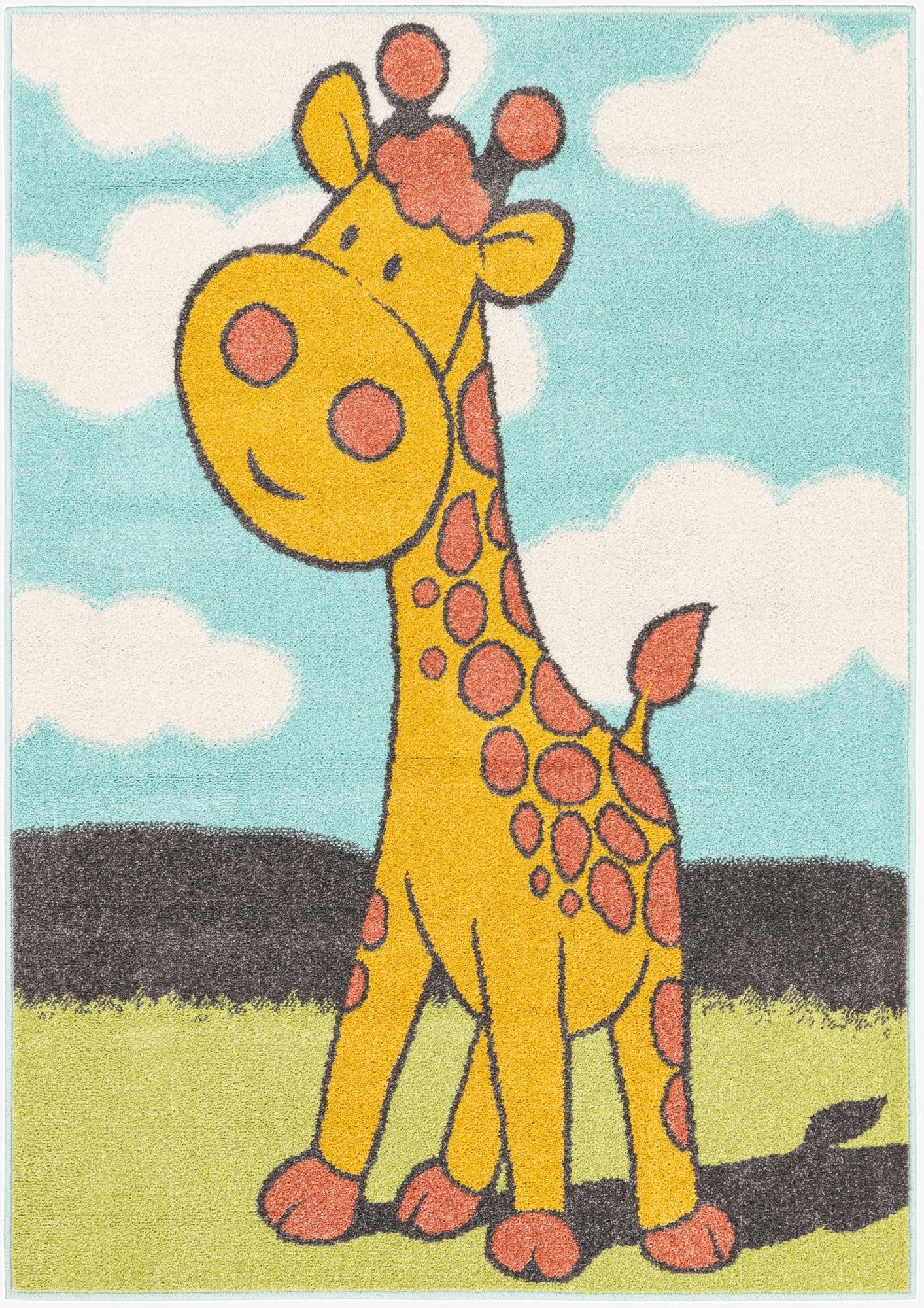 Primary image 4' 1 x 6' 1 Giraffe Whimsy Kids Rug