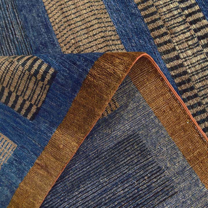 3' 11 x 5' 9 Hand Knotted Ziegler Modern Rug