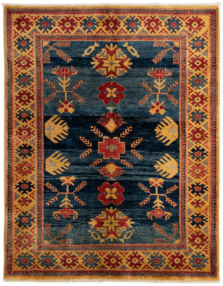 Detail image of 5' 1 x 6' 4 Hand Knotted Ziegler Wool Rug