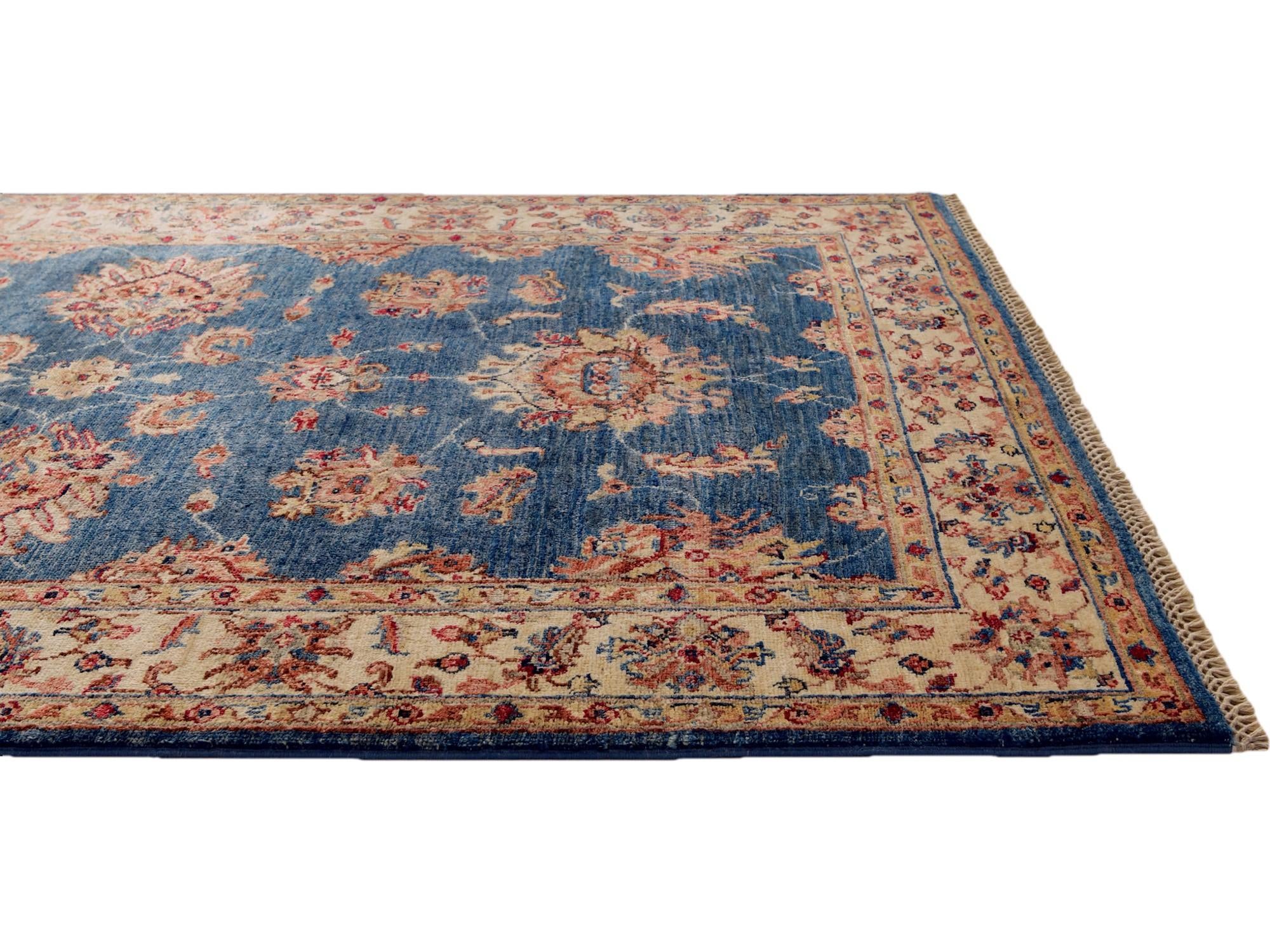 4' 1 x 6' 3 Hand Knotted Ziegler Rug