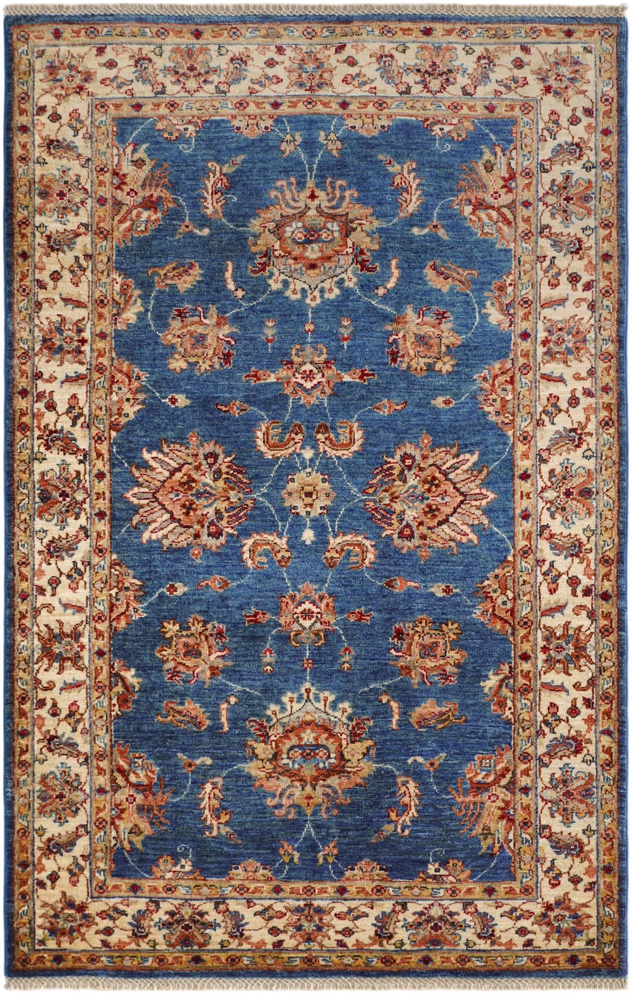 4' 1 x 6' 3 Hand Knotted Ziegler Rug