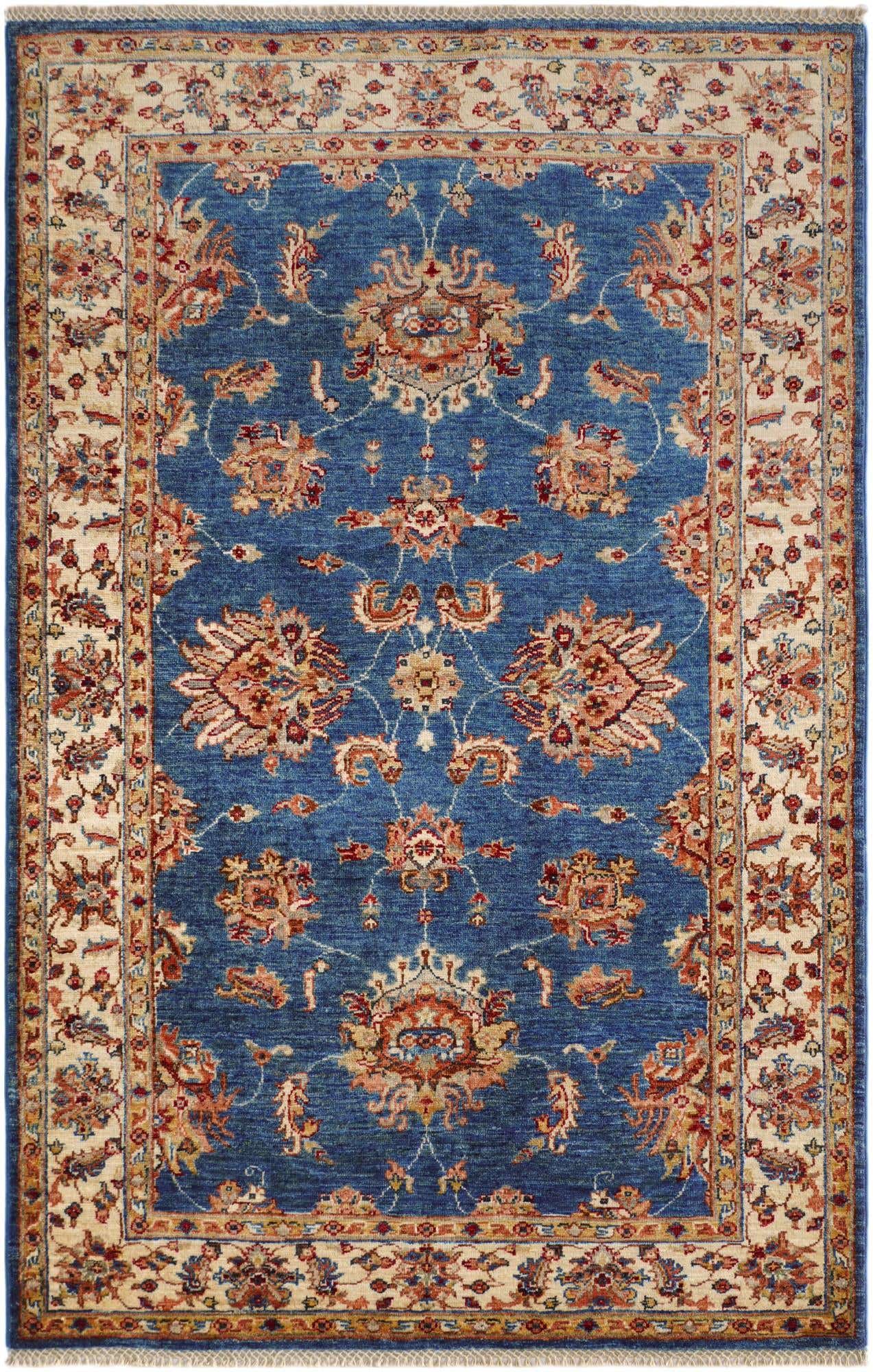 4' 1 x 6' 3 Hand Knotted Ziegler Rug