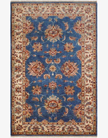 4' 1 x 6' 3 Hand Knotted Ziegler Rug