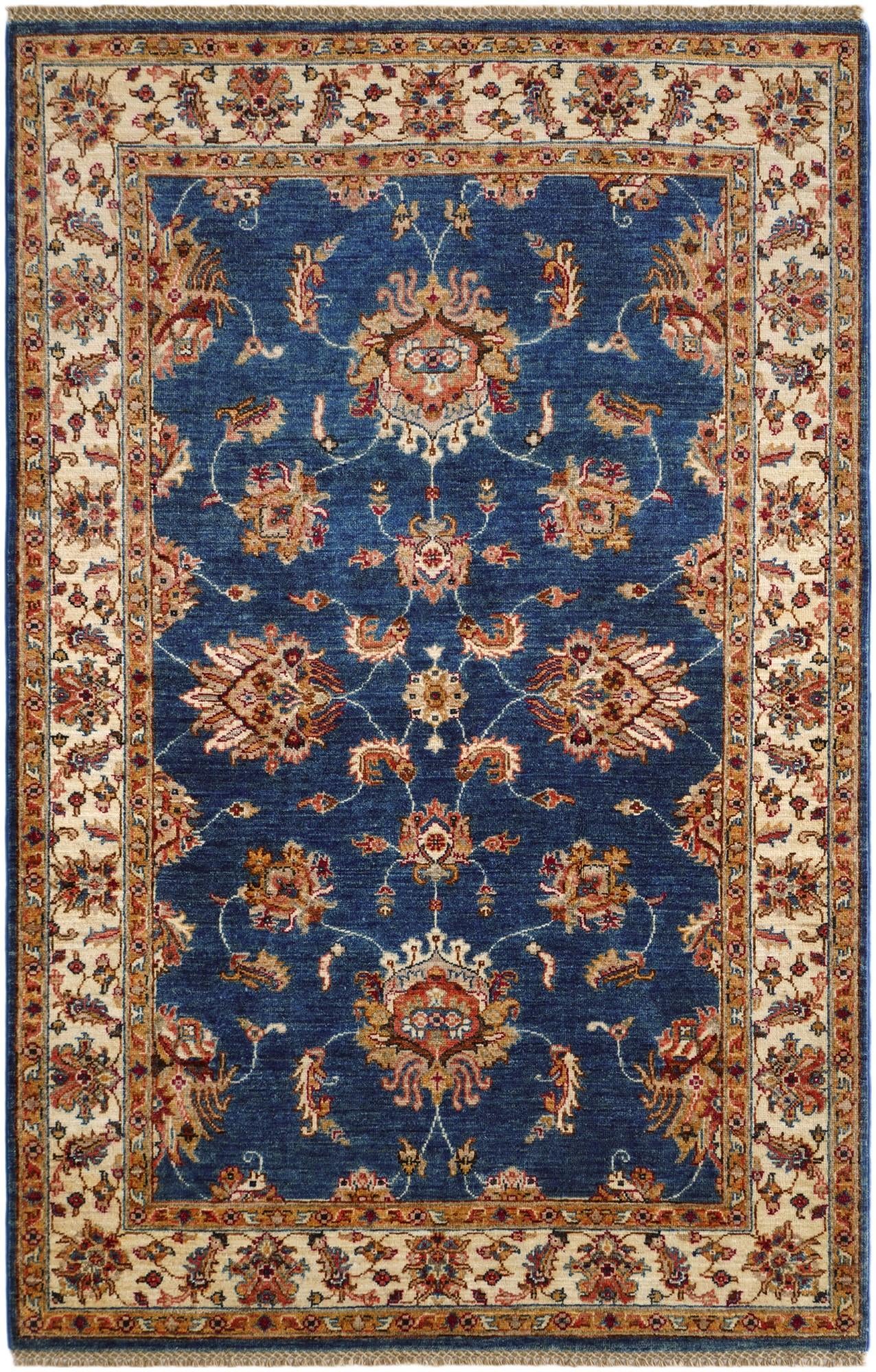 4' x 6' 3 Hand Knotted Ziegler Rug
