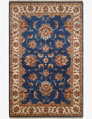 4' x 6' 3 Hand Knotted Ziegler Rug