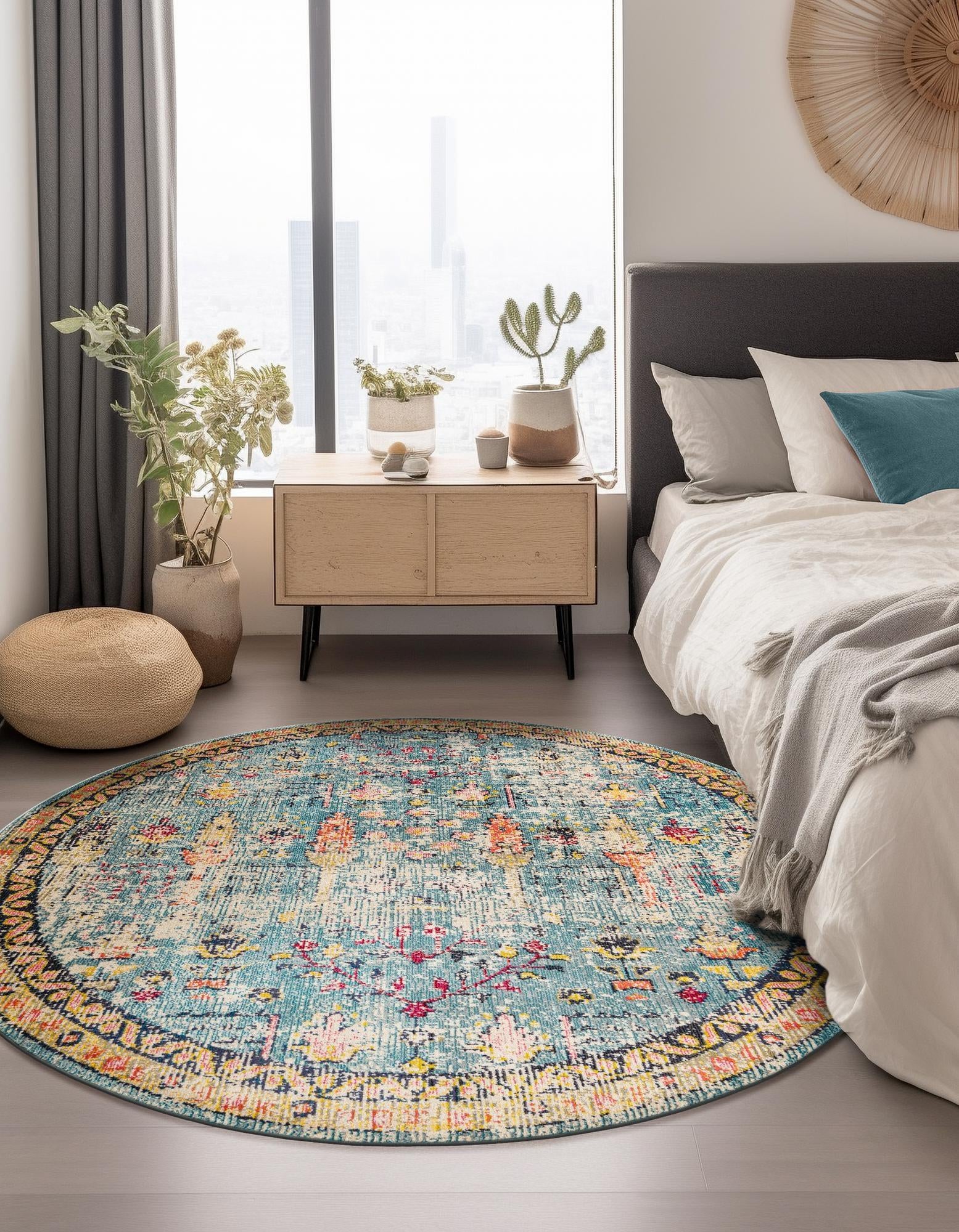 8' x 8' Washable Alta Round Rug