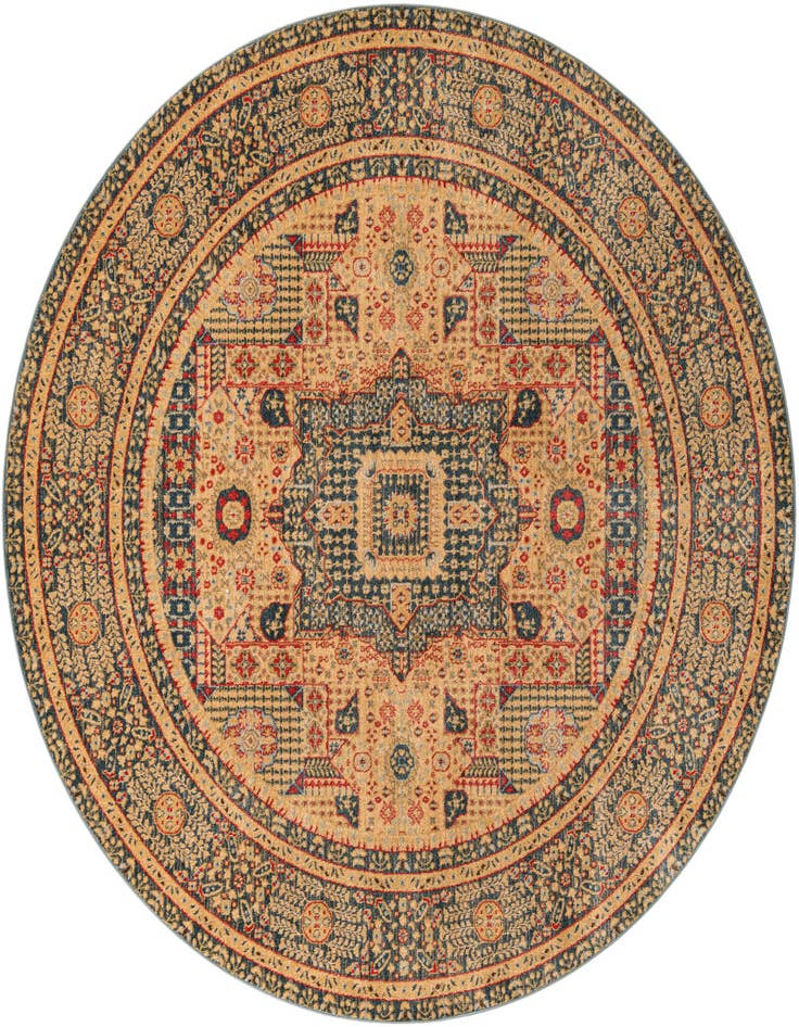 Detail image of 8' x 8' Amina Round Rug