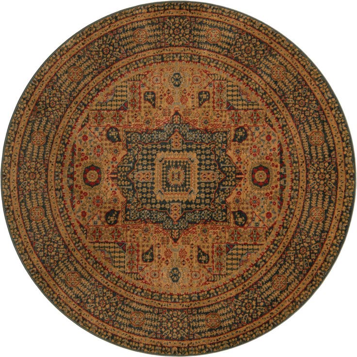 Detail image of 6' x 6' Amina Round Rug
