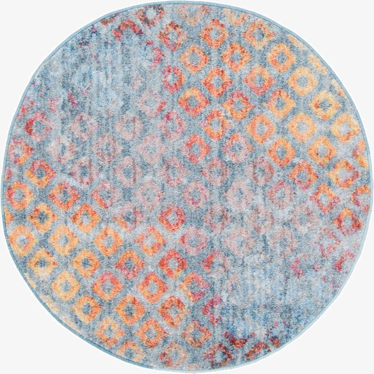 100cm x 100cm Prism Round Rug