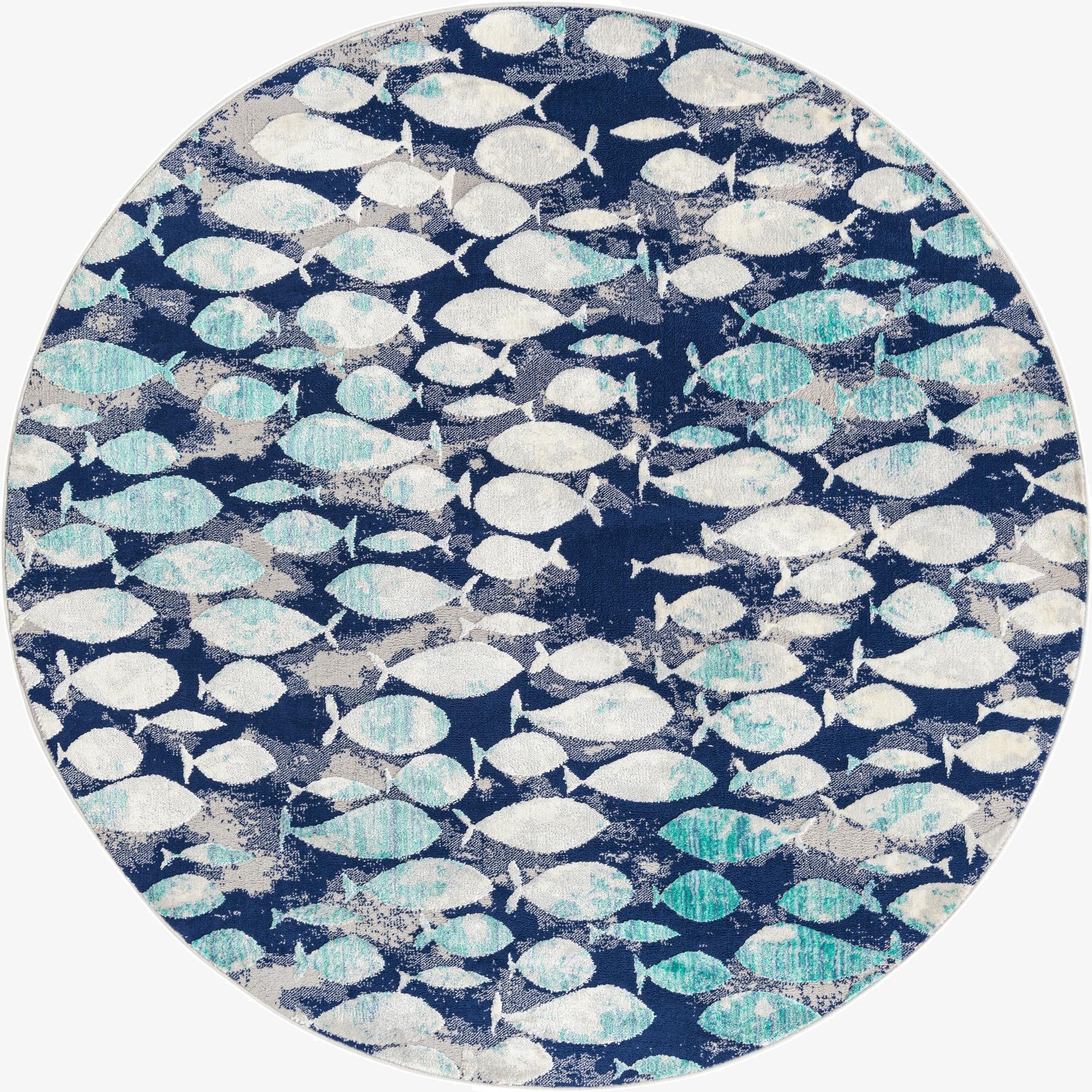 7' x 7' Ariel Round Rug