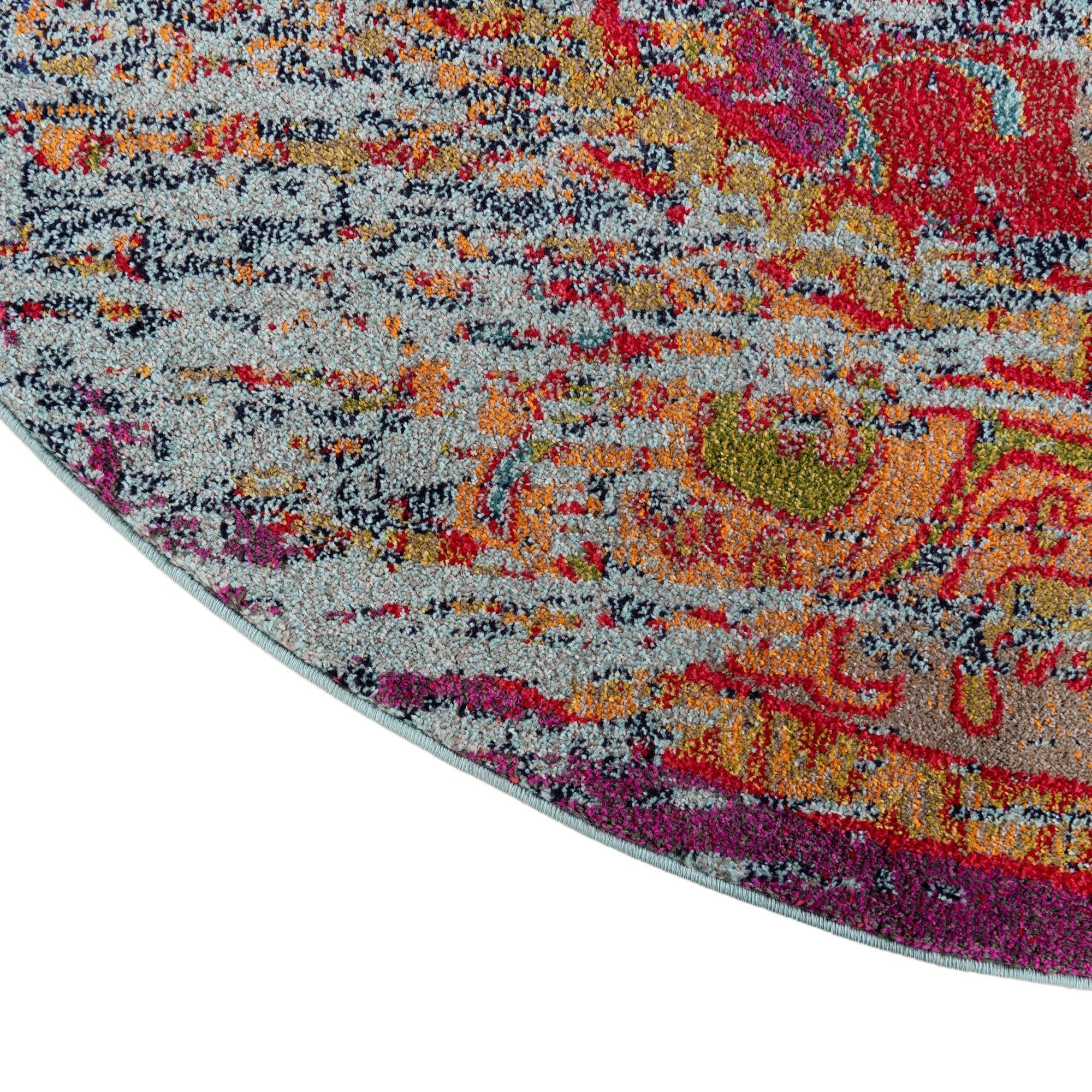 4' x 4' Washable Arte Round Rug