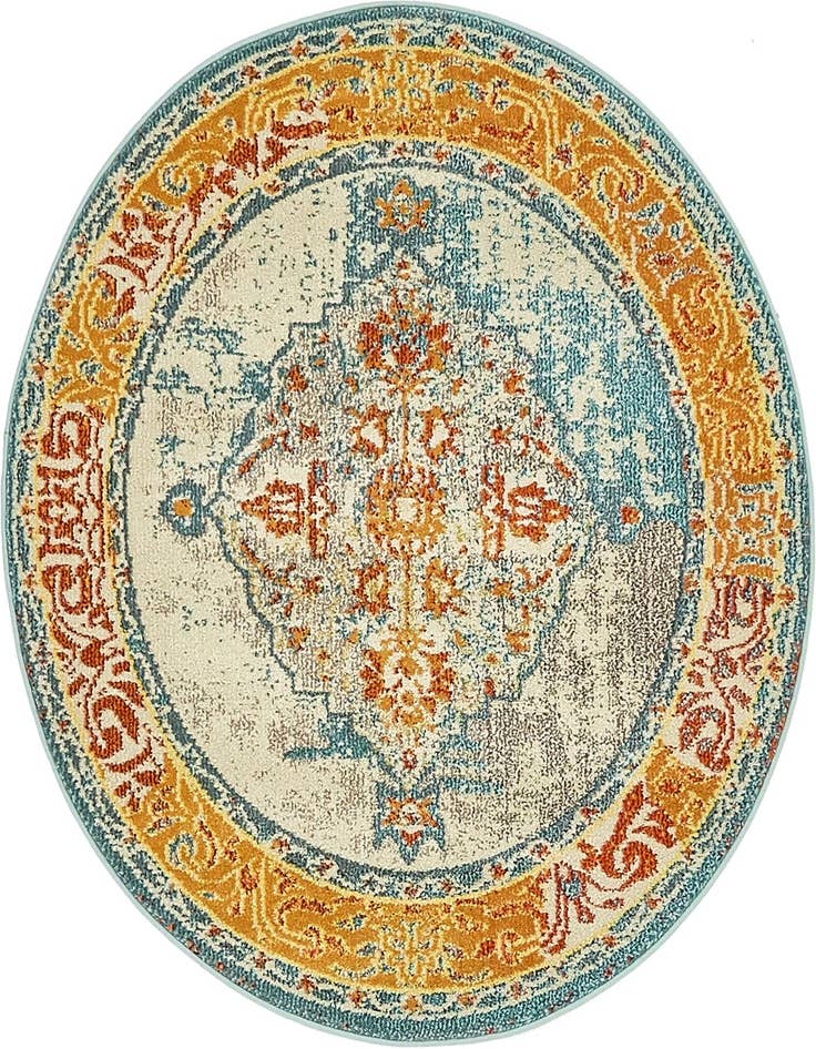 Detail image of 4' x 4' Washable Arte Round Rug
