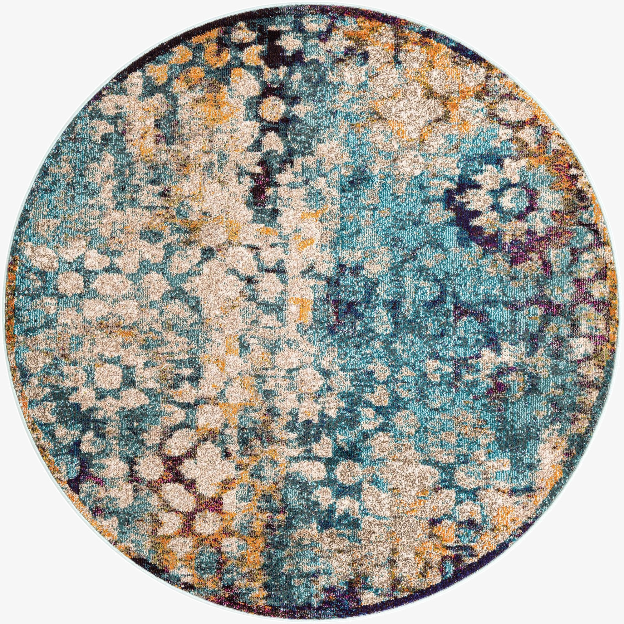 6' x 6'  Washable Arte Round Rug