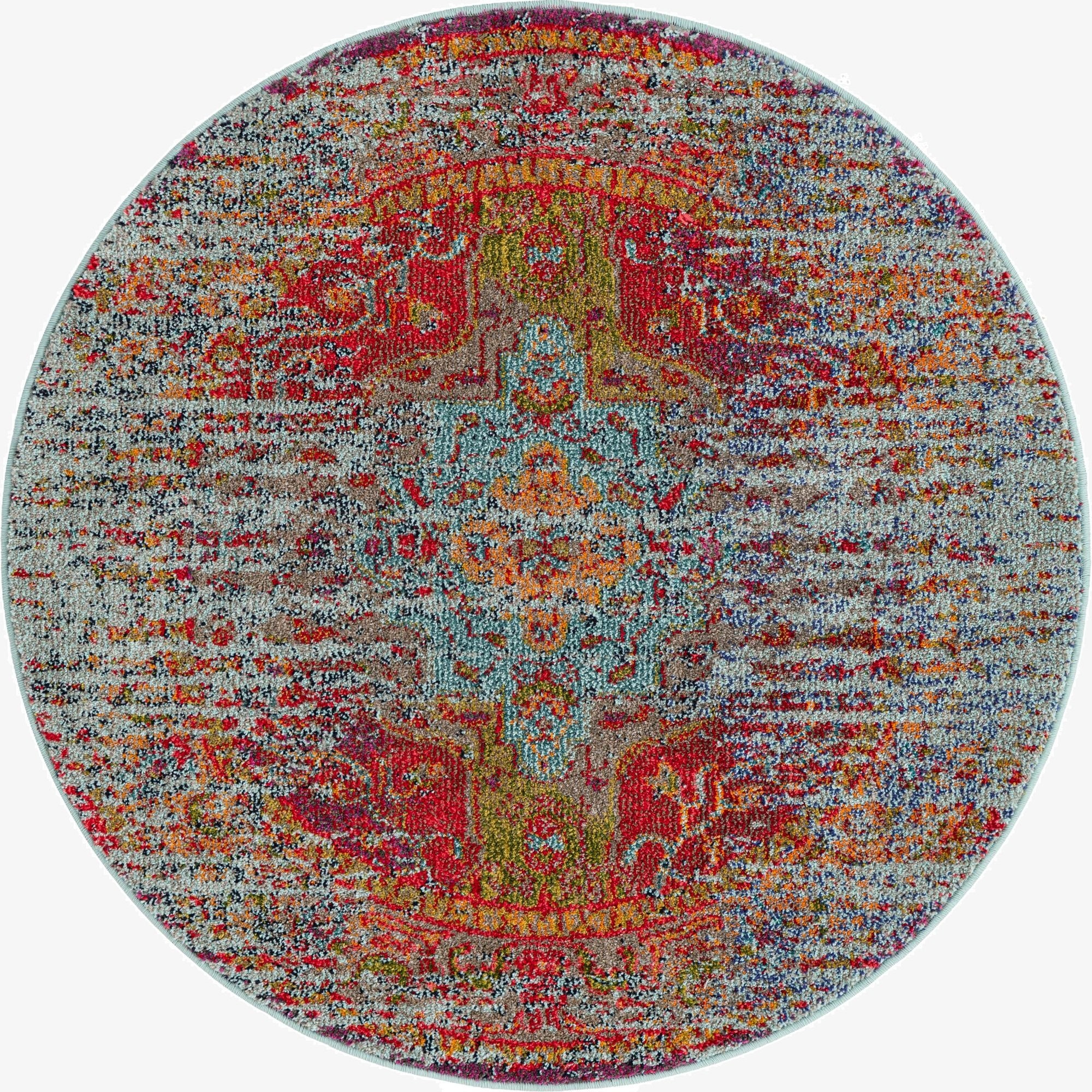 4' x 4'  Washable Arte Round Rug