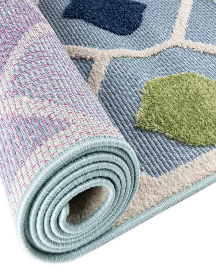 Detail image of 3' 3 x 3' 3  Washable Aruba Indoor / Outdoor Round Rug