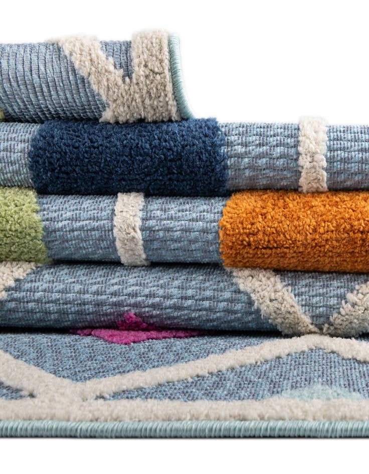 Detail image of 3' 3 x 3' 3  Washable Aruba Indoor / Outdoor Round Rug